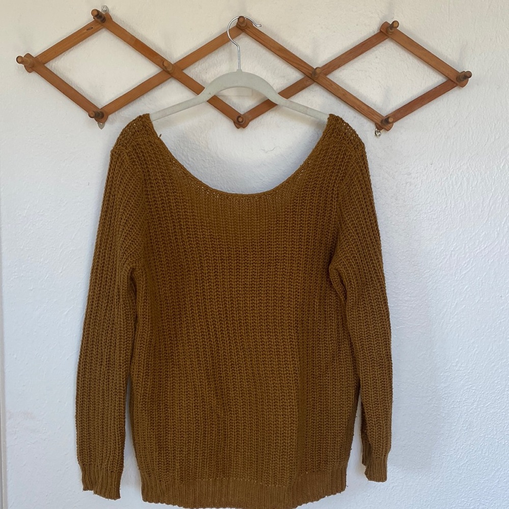 Scoop Back Sweater